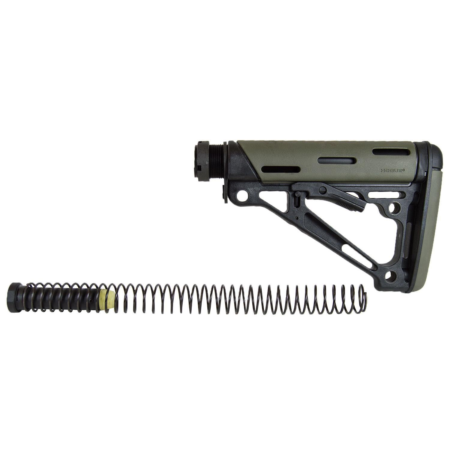 Hogue AR-15/M-16 OM Collapsible Stock Assembly Buffer Tube Hardware OD Green Rubber
