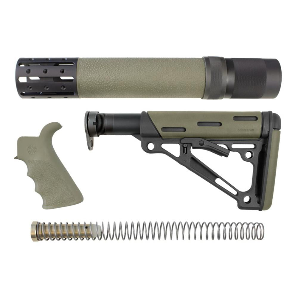 Hogue AR-15 M-16 OverMolded Rubber Stock Kit OD Green