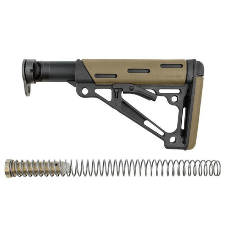 Hogue AR-15/M-16 OM Collapsible Stock Assembly Buffer Tube Hardware Desert Tan Rubber