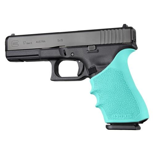 Hogue HandAll Beavertail Rubber Grip Sleeve Glock 17 Gen 1 2 5 Aqua
