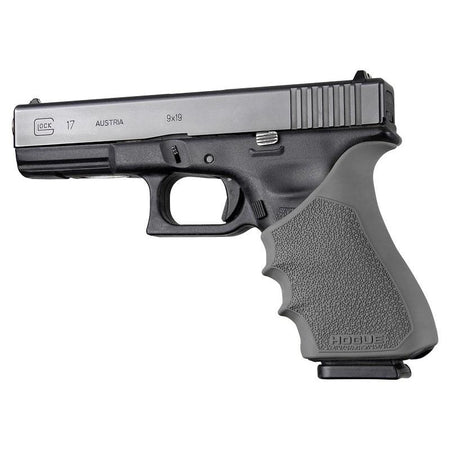 Hogue HandAll Beavertail Cobblestone Grip Sleeve for Glock 17 Gen 3/4 Slate Grey