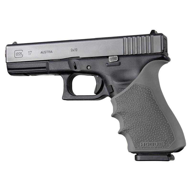 Hogue HandAll Beavertail Cobblestone Grip Sleeve for Glock 17 Gen 3/4 Slate Grey