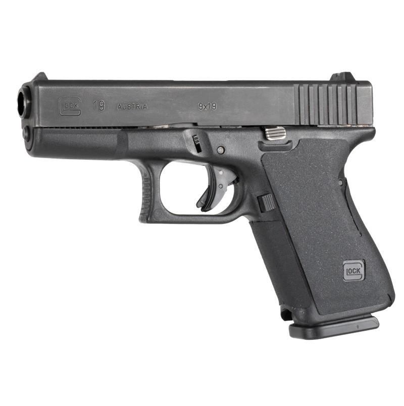 Wrapter Adhesive Rubber Grip Compatible with Glock Gen 1-2 19 23 32 - Black