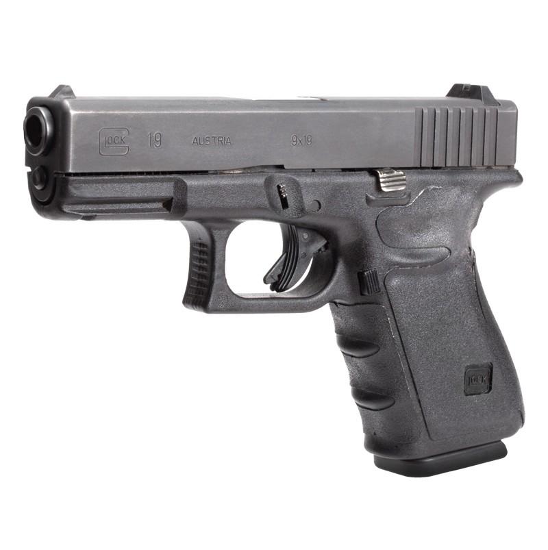 Wrapter Adhesive Rubber Grip Compatible with Glock Gen 3 19 23 32 38 - Black