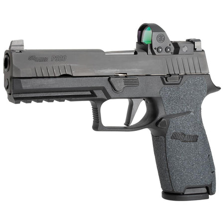 Wrapter Adhesive Grit Grip Compatible with Sig Sauer P320 Full Size Med. Module - Black