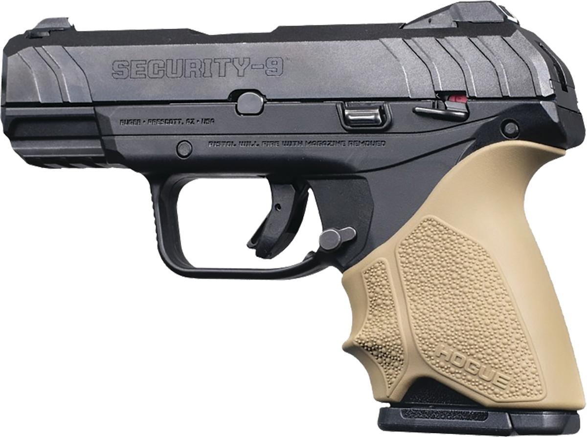 Hogue HandAll Beavertail Grip Sleeve Ruger Security 9 Compact FDE