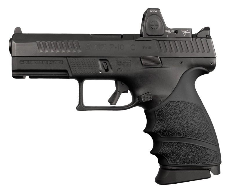 Hogue HandAll Beavertail Cobblestone Grip Sleeve CZ P-10 C 9mm Black
