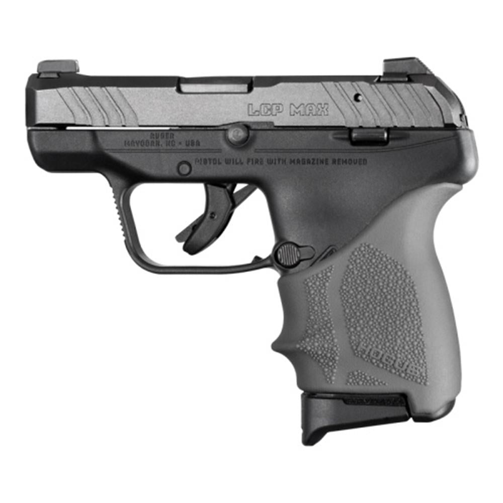Hogue HandAll Beavertail Ruger LCP Max Grip Sleeve in Slate Grey
