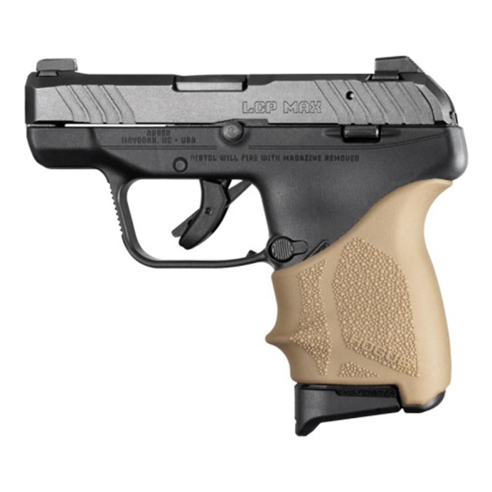 Hogue HandAll Beavertail Ruger LCP Max Grip Sleeve Flat Dark Earth