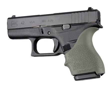 Hogue HandAll Beaver Tail Pistol Grip Sleeve Glock 42/43 OD Green