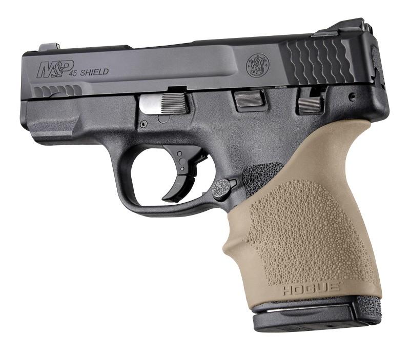 Hogue HandAll Beavertail FDE Grip Sleeve for S&W M&P Shield 45 and Kahr P9/P40/CW9/CW40