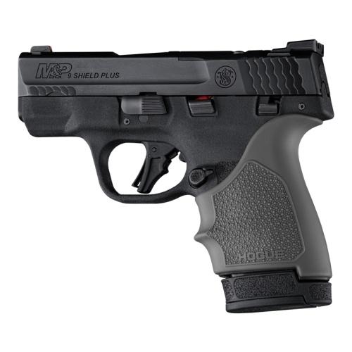 Hogue HandAll Beaver Tail Handgun Grip Sleeve M&P 9 Shield Plus Slate Gray