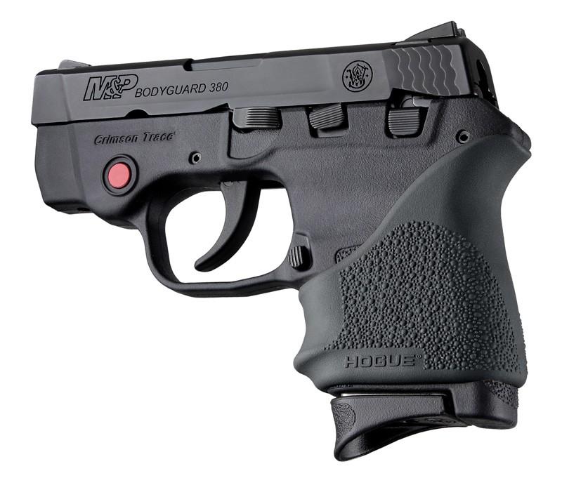 Hogue HandAll Beavertail Rubber Grip Sleeve S&W Bodyguard 380 Taurus TCP Spectrum Black