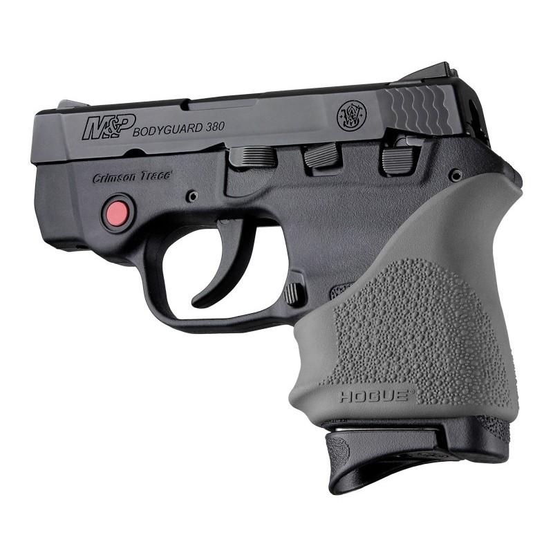 Hogue HandAll Beavertail Rubber Grip Sleeve S&W Bodyguard 380 Taurus TCP Spectrum Slate Grey