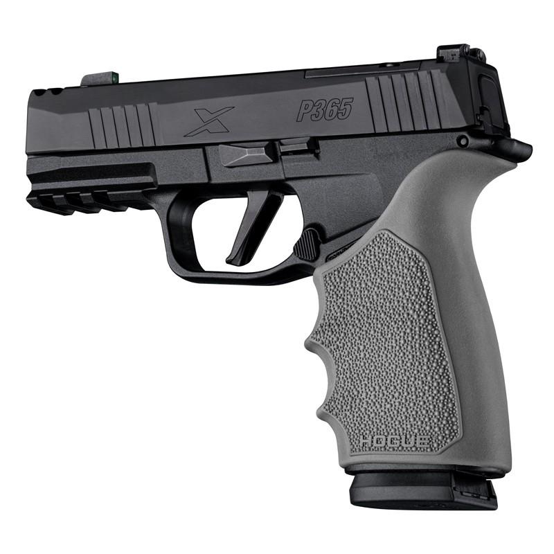 Hogue HandAll Slate Grey Beavertail Grip Sleeve Sig Sauer P365 XMacro