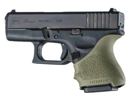 Hogue HandAll Beavertail Handgun Grip Sleeve Glock 26/27 Olive Drab Green