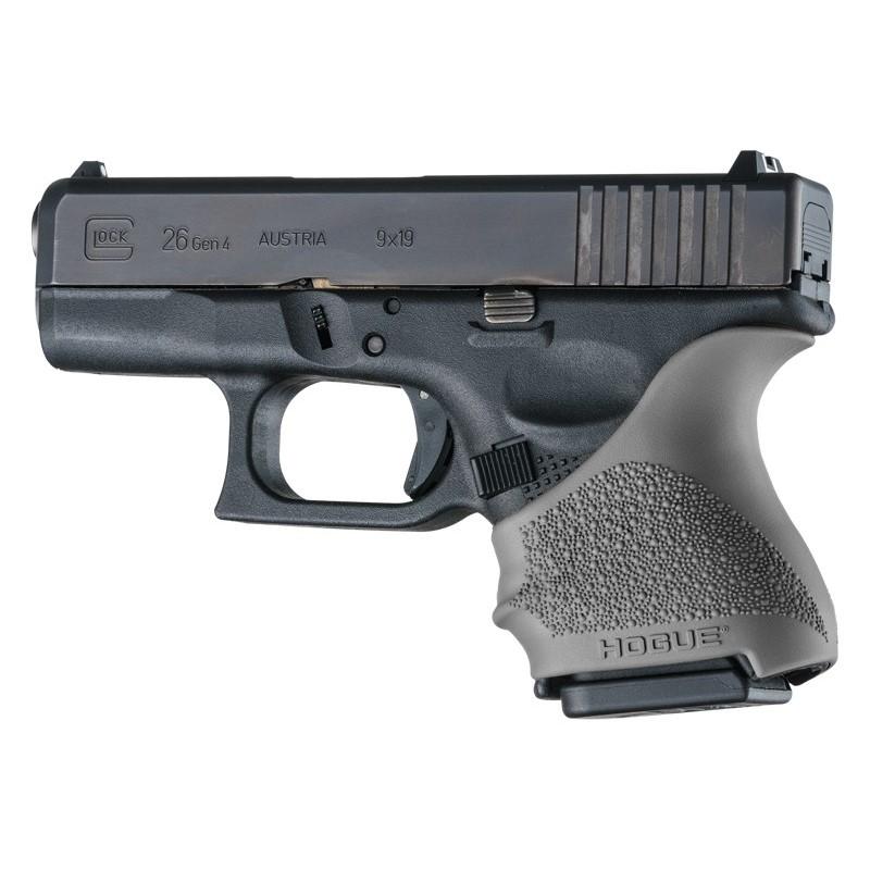 Hogue HandAll Beavertail Grip Sleeve Glock 26 27 Slate Grey