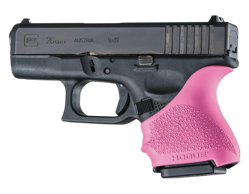 Hogue HandAll Beavertail Handgun Grip Sleeve Glock 26 27 Pink