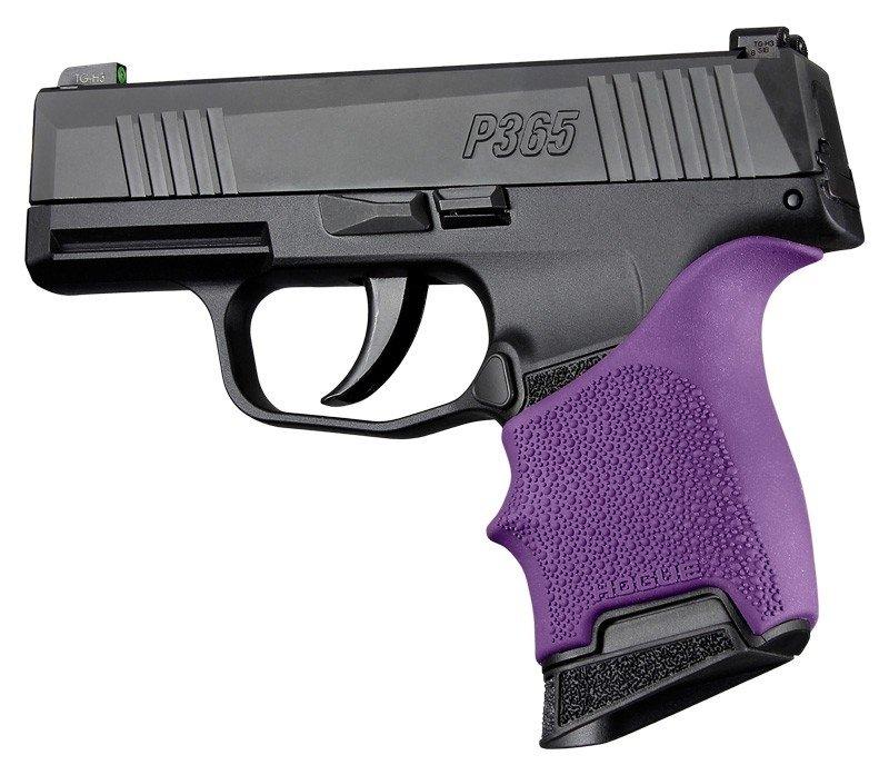 Hogue HandAll Beavertail Rubber Grip Sleeve Sig Sauer P365 Purple
