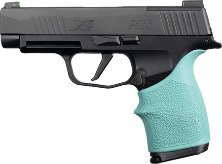 Hogue HandAll Beavertail Rubber Grip Sleeve Sig Sauer P365XL Aqua