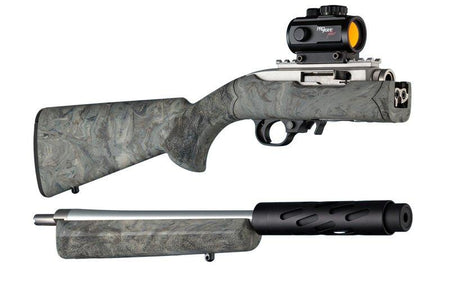 Hogue 10-22 Takedown Rubber OverMolded Rifle Stock Standard Channel Ghillie Green