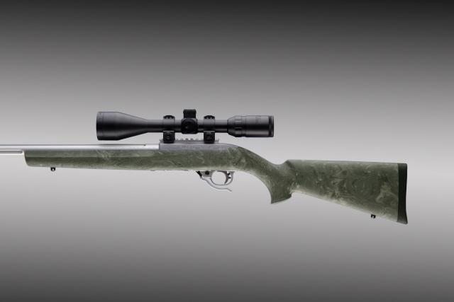Hogue Ruger 10/22 Rubber OverMold Rifle Stock - Ghillie Green