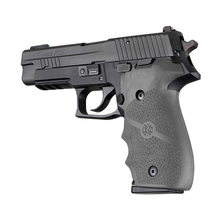 Hogue P226 Overmolded Rubber Handgun Grips, Slate Grey with Finger Grooves