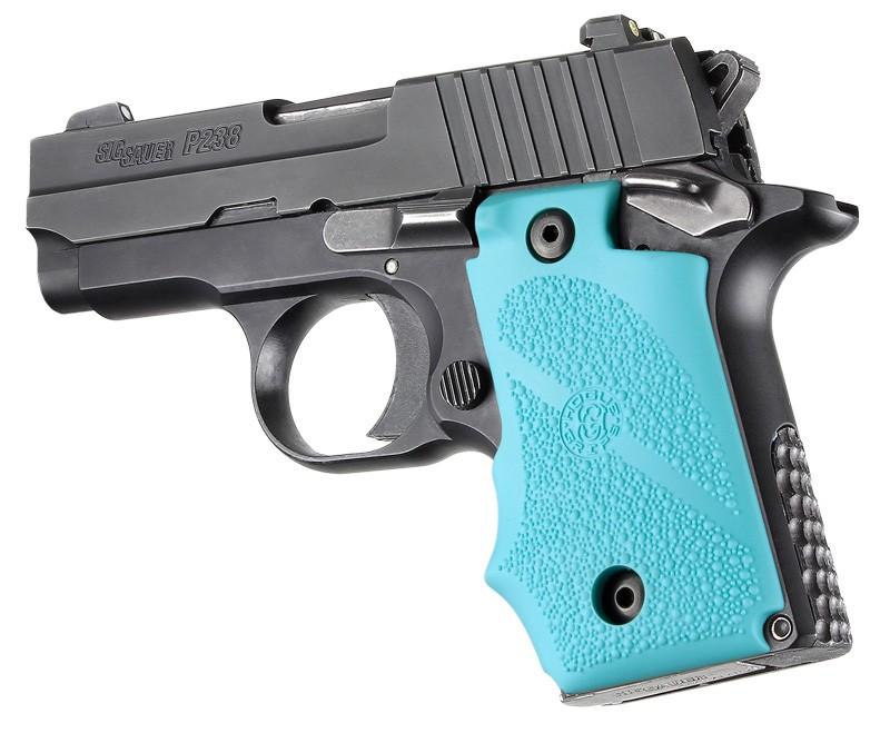 Hogue SIG P238 Aqua Finger Groove Rubber Grip