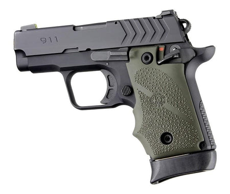 Hogue OD Green Rubber Grip Springfield Armory 911 Ambi Safety