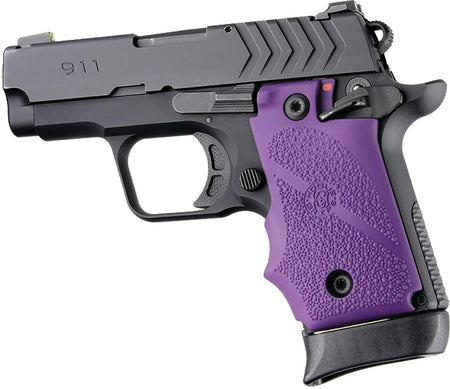 Hogue Purple Rubber Grip Springfield Armory 911 Ambi Safety