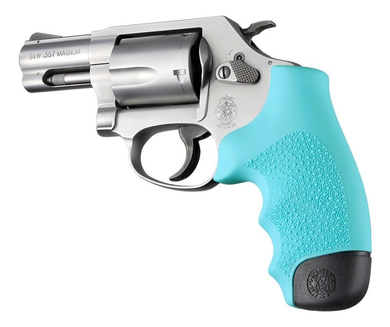 Hogue S&W J Frame Rubber Monogrip - Aqua Color