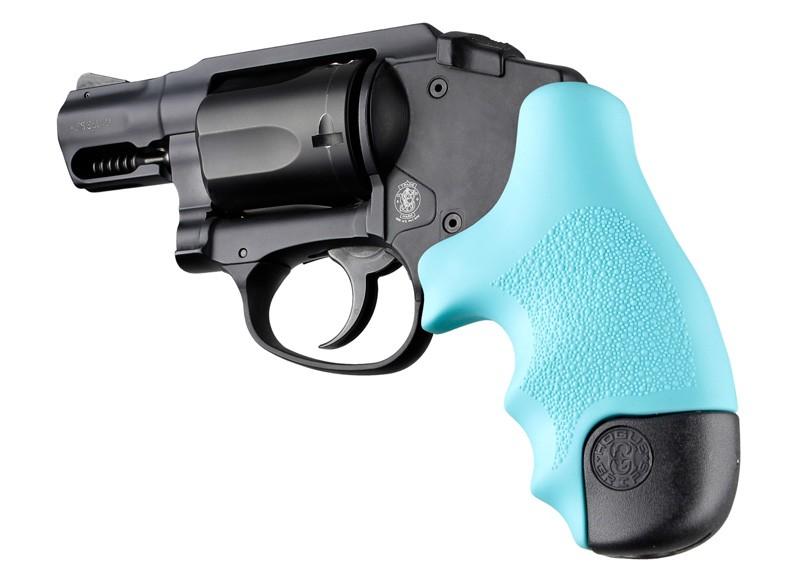 Hogue Tamer Rubber Grip S&W J Frame Round Butt Centennial Bodyguard Aqua