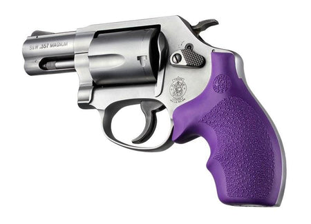 Hogue S&W J Frame Bantam Round Butt Rubber Grip Purple