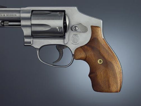 Hogue Bantam Compact Grip for S&W J Frame Round Butt - Goncalo Alves