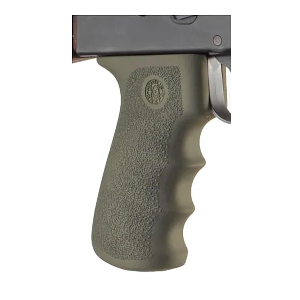 Hogue AK-47 OverMolded Finger Groove Rubber Grip - Olive Drab Green