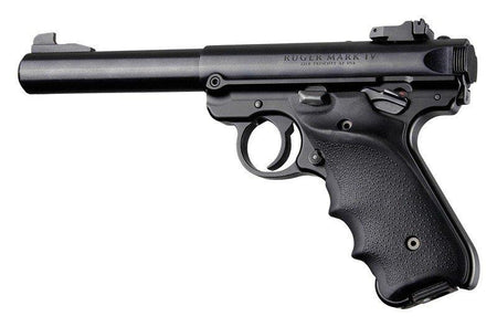 Hogue Ruger Mark IV Rubber Grip Finger Grooves RH Thumb Rest Black