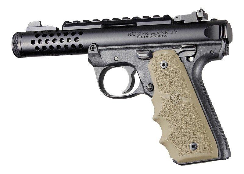 Ruger 22/45 MKIV FDE Rubber Grip with Finger Grooves