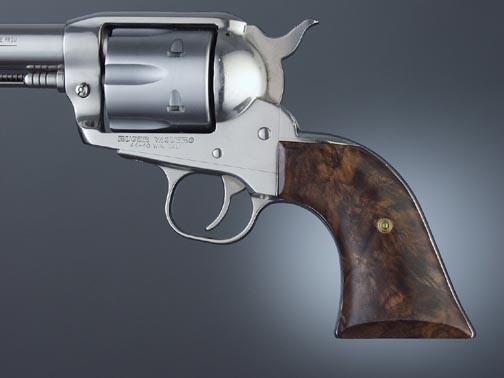 Hogue Walnut Classic Cowboy Action Grips for Ruger Blackhawk and Vaquero