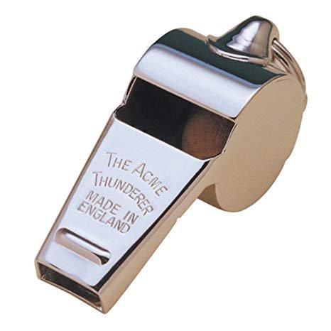 Hiatt Thompsons Nickel 60.5 Thunderer Whistle in Silver