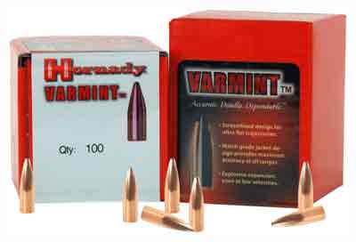 Hornady Traditional Varmint .224 45 Grain Hollow Point Reloading Bullets 100 Per Box