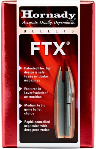 Hornady FTX .308 Diameter 135 Grain Reloading Bullets 100CT