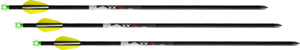 Wicked Ridge Crossbow Bolt XX75 Aluminum 20 Inch Alpha Brite 3 Pack