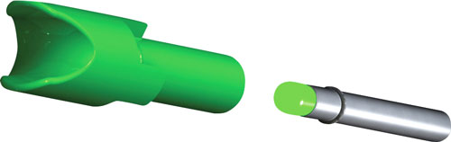 TenPoint Lighted Xbow Alpha-Brite Nock .297" Green Pack of 3