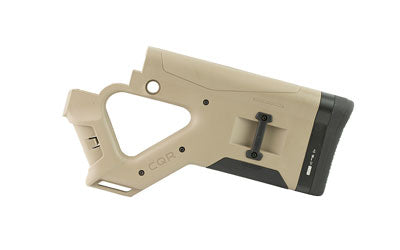 Hera USA CQR AR-15 Replacement Fixed Buttstock, DPMS 308 GII Compatible, QD Sling Points, Tan 12.13