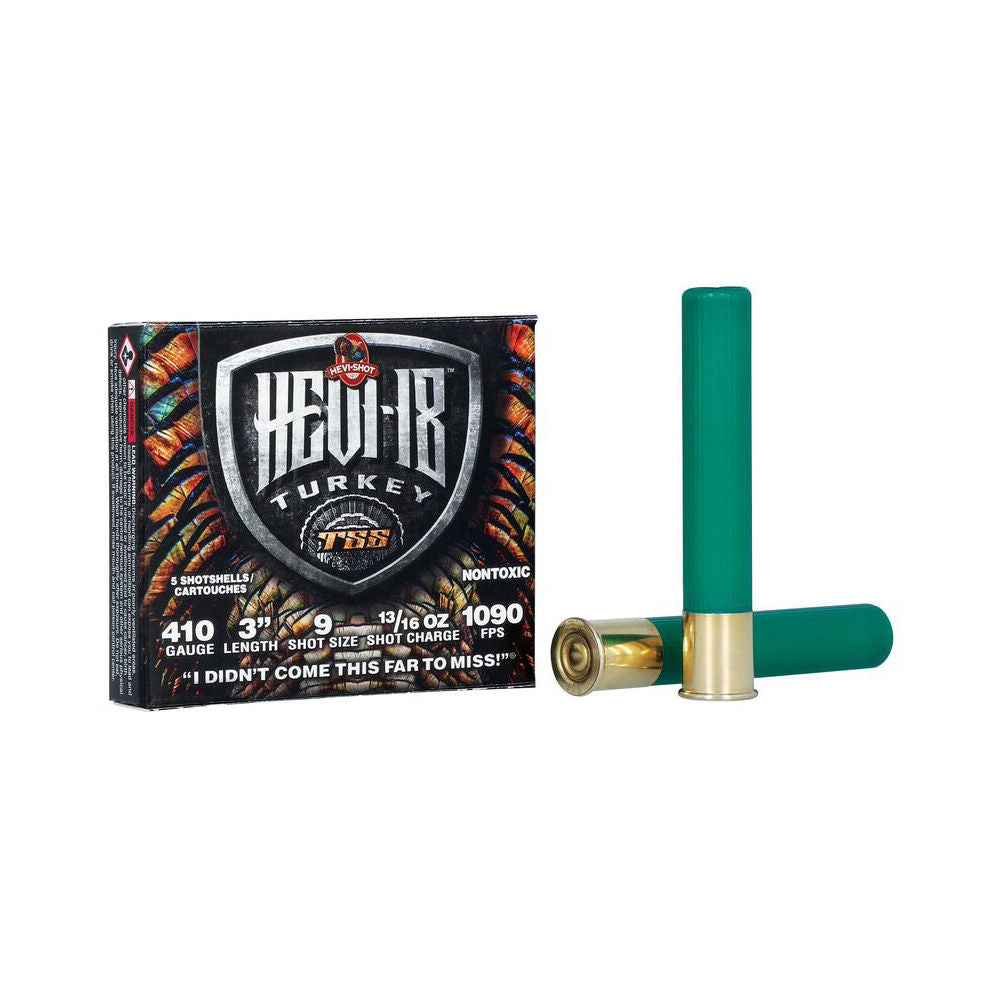 HEVI-Shot .410 Bore HS1009 HEVI-18 TSS Turkey 3" 13/16oz 9 Shot