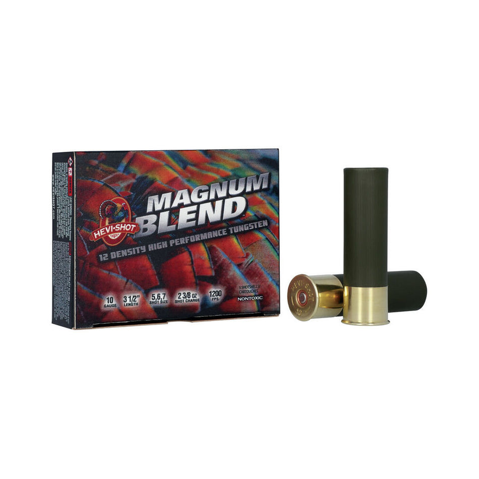 HEVI-Shot 10 Gauge HS13567 Magnum Blend Turkey 3.5" 23/8oz 5/6/7 Shot