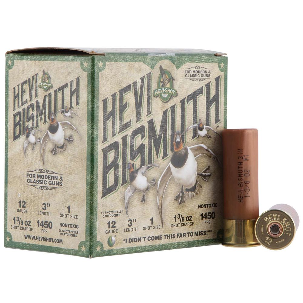 HEVI-Shot 12 Gauge HS14001 HEVI-Bismuth Waterfowl 3" 1-3/8oz 1 Shot