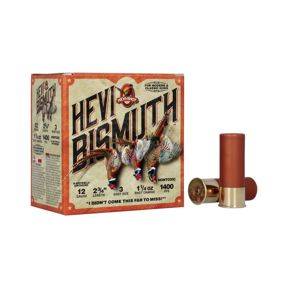 HEVI-Shot 12 Gauge HS14713 HEVI-Bismuth Upland 2.75" 1-1/4oz 3 Shot