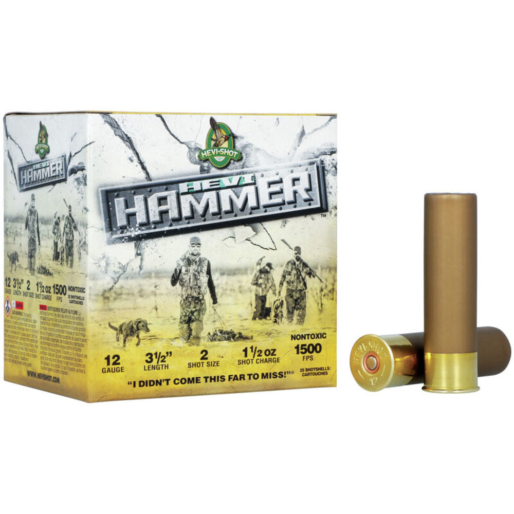 HEVI-Shot 12 Gauge HS28302 HEVI-Hammer Waterfowl 3.5" 1-1/2oz 2 Shot