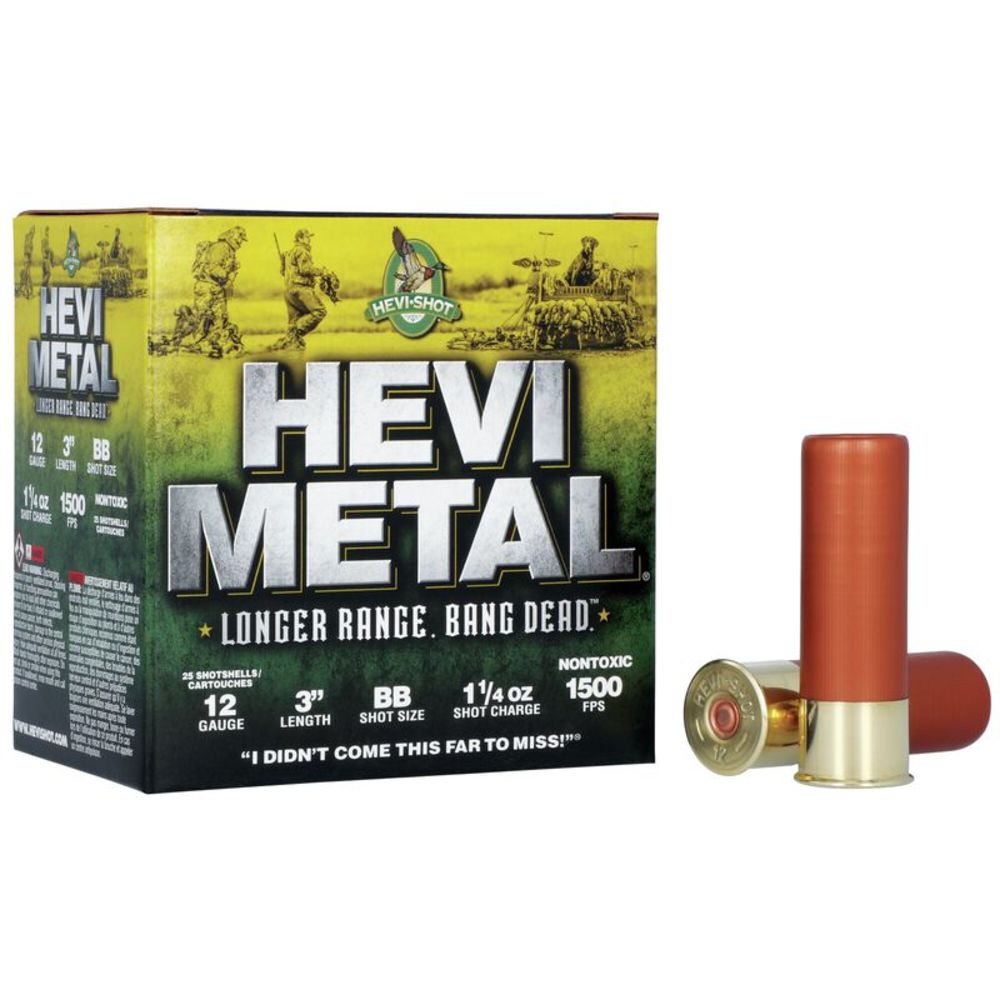 HEVI-Shot 12 Gauge HS38088 HEVI-Metal Longer Range 3" 1-1/4oz BB